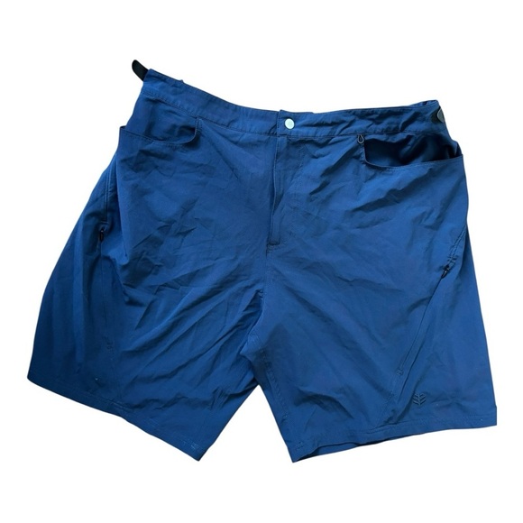 Coolibar Men's Calasa Tech Swim Trunks Size XL Navy UPF 50+ - Picture 4 of 14